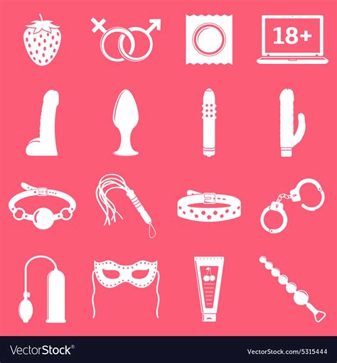 Sex Shop Icons Royalty Free Vector Image Vectorstock