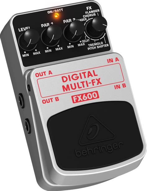 Behringer Digital Stereo Multi-Effects Pedal | Long & McQuade png image