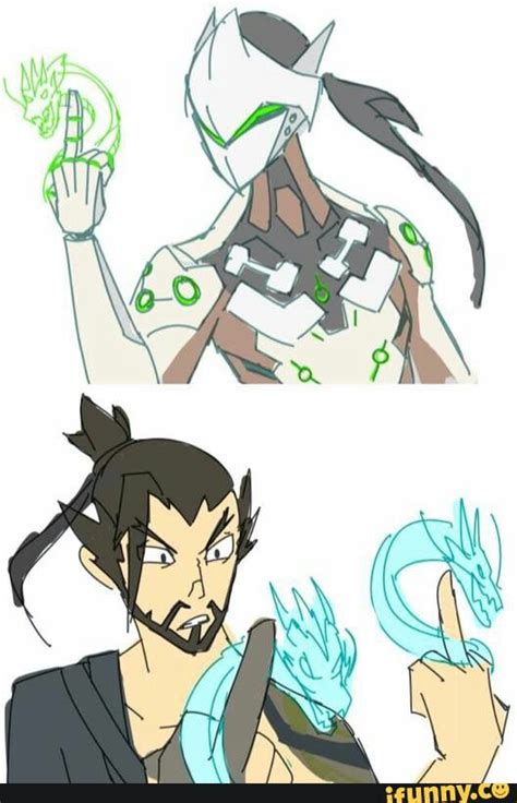 Hanzo E Genji Overwatch Overwatch Dragons Overwatch Memes