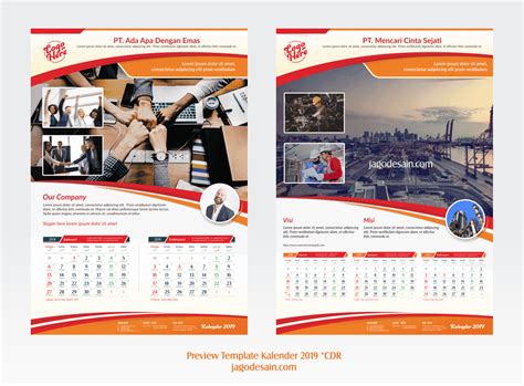 Brand anda berpotensi tampil setiap hari selama satu tahun penuh di. Download 10 Template Kalender 2019 CDR Lengkap Vector ...