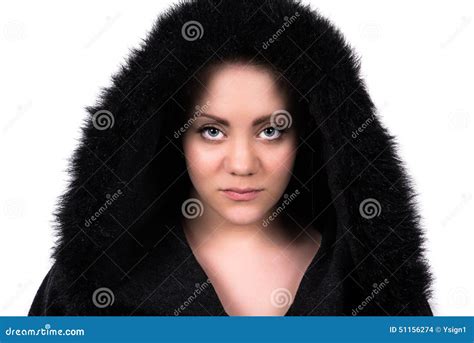 Beautiful Woman With Intense Eyes Stock Photo Image Of Hair Black