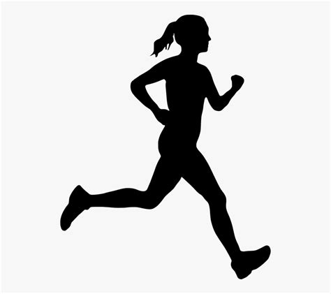 Girl Running Silhouette Png Free Transparent Clipart Clipartkey