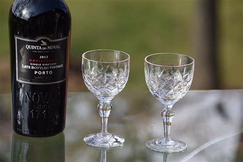 5 Vintage Crystal Wine Glasses Set Of 5 Stuart England 1950 S Vintage Stuart Claret 4 Oz Wine