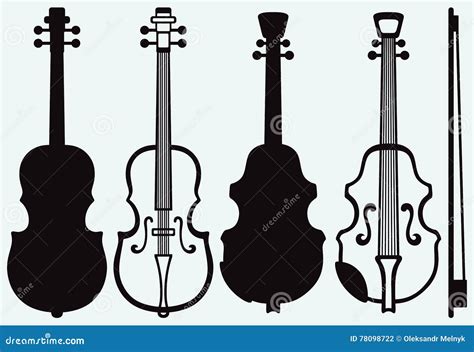 Violin Musical String Instrument Stock Vector Illustration Of Fiddle