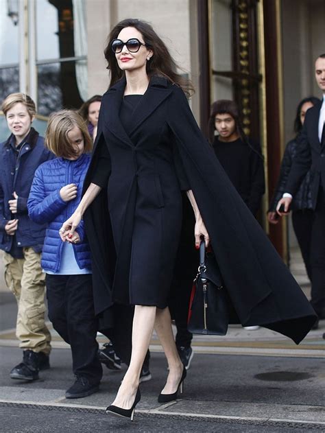 Angelina Jolie Storms Paris In Jimmy Choo And Giuseppe Zanotti Pumps