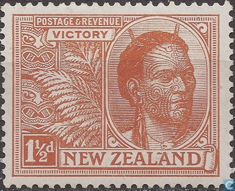 Postage Stamps New Zealand Victory Vintage Postage Stamps Old