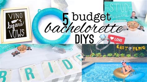 5 Diy Cheap And Easy Dollar Store Bachelorette Party Decorations Youtube