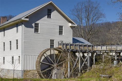 Historic White Grist Mill In Abingdon Virginia Usa Editorial Stock