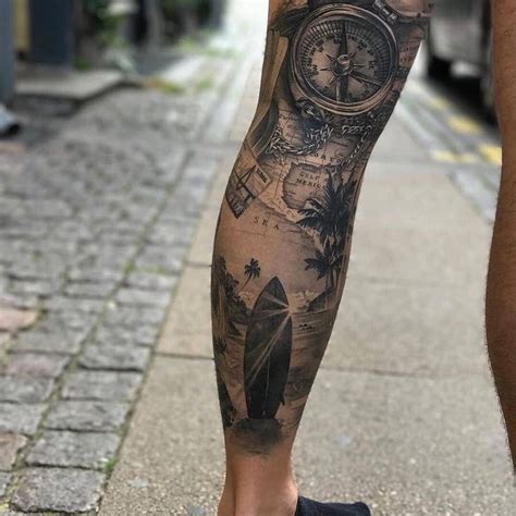 Tattoos Calf Sleeve Tattoo Tattoo Designs Men Places For Tattoos