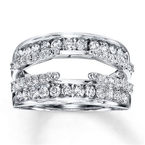 Diamond Enhancer Ring 1 Ct Tw Round Cut 14k White Gold 40941003 Kay