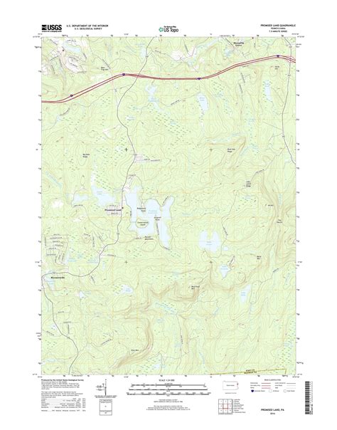 Mytopo Promised Land Pennsylvania Usgs Quad Topo Map
