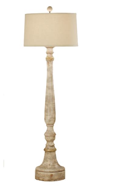 Distressed Balustrade Floor Lamp Lamp Floor Lamp Wood Floor Lamp