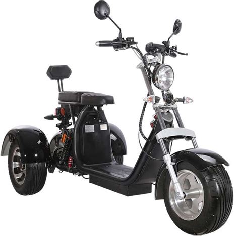Electric Fat Tire Scooter Trike Citycoco Double Seat Golf Model Bike