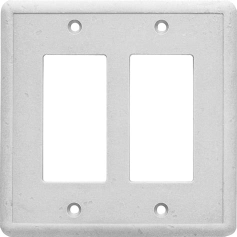 Decorative wall plates are made from a wide range of materials and can do a lot to enhance a room's decor. Hampton Bay 2 Gang GFCI Decorator Wall Plate - Gray-SWP105-12 - The Home Depot