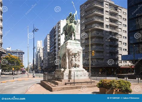 View Of Montevideo Capital Of Uruguay Stock Image Image Of Center