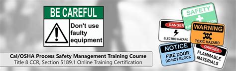 Calosha Process Safety Management Training Course