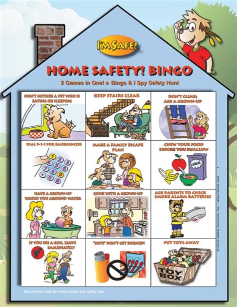 Toddlers just learning their colors will enjoy learning that different colors of vegetables have different vitamins and that they should try to eat a rainbow to. Home Safety Bingo Game - English | Home safety, Bingo for ...