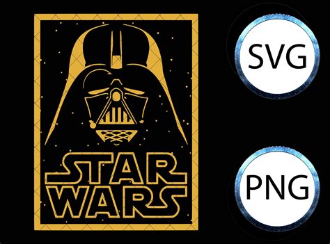 Star Wars Darth Vader Svg Cut File Dart Vader Png Digital Etsy