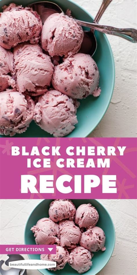 Black Cherry Ice Cream Recipe Beautiful Life And Home