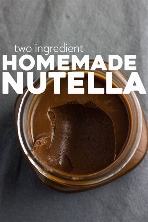 This Delicious And Addicting Two Ingredient Homemade Nutella Is
