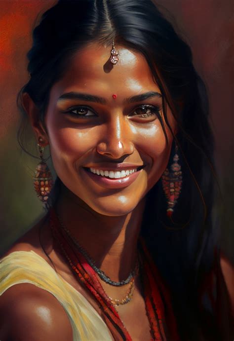 Free Beautiful Indian Woman Portrait Image