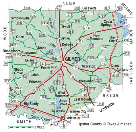 Upshur County Map Netrma