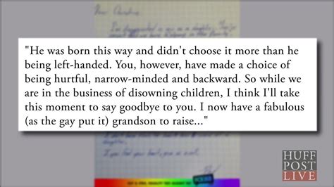 Grandfathers Powerful Letter Defends His Gay Grandson Huffpost Null