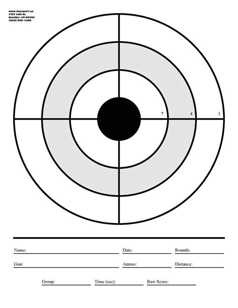 Dramatic Printable Bullseye Target Brad Website