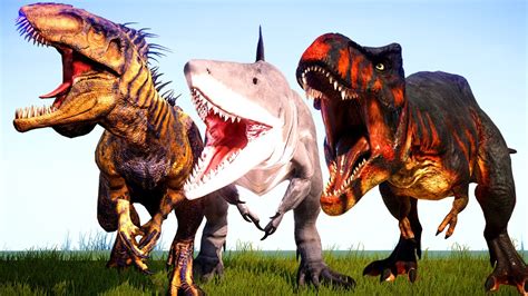 King T Rex Vs E750 Scorpius Rex Vs Gigantoceratops Jurassic World