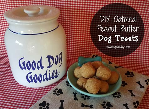 Recipe Oatmeal Peanut Butter Dog Treats Dog Mom Days