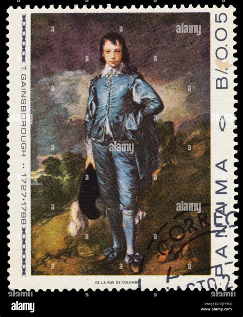 Panama Circa 1967 Stamp Printed In Panama Shows The Blue Boy