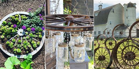 20 Incredible Ways To Use Old Wagon Wheels In Your Garden How To