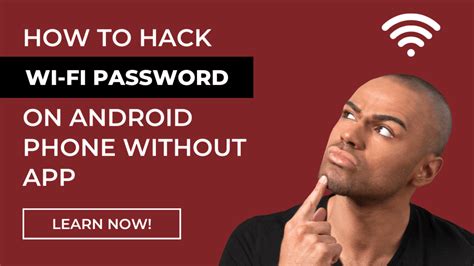 how to hack wifi password on android phone without app