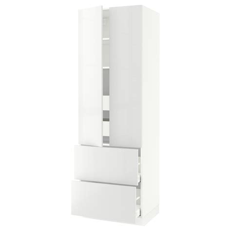 SEKTION Armoire haute 2 portes/2 faces/4tir - blanc/Ringhult blanc - IKEA