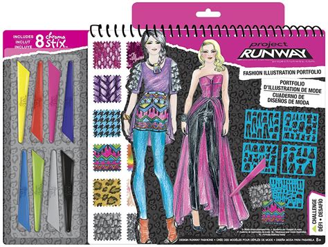 Fashion Angels Project Runway Fashion Illustration Portfolio With