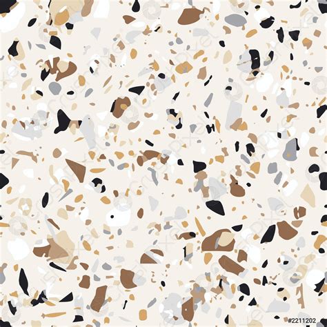 Terrazzo Flooring Seamless Pattern Background With Textured Surface