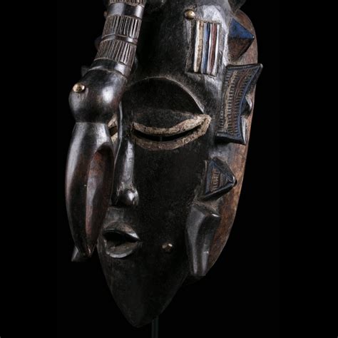 Facial Mask Of The Do Society Ligbi Djimini Ivory Coast