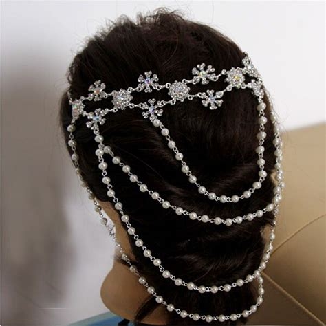 Multifunctional Imitation Pearl Crystal Ab Rhinestone Bridal Jewelry