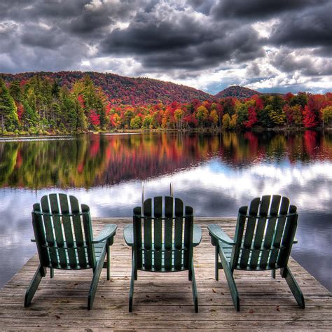 Autumn At The Lake Photograph By David Patterson