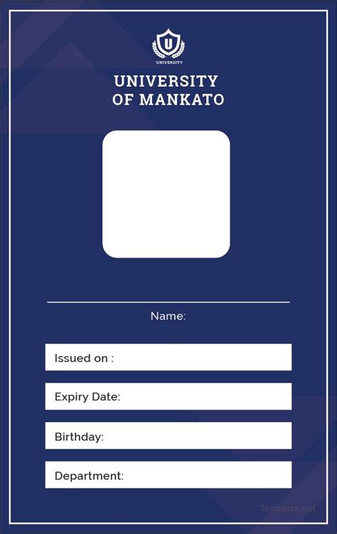 Blank Id Card Template Free Pdf Word Apple Pages Publisher Id