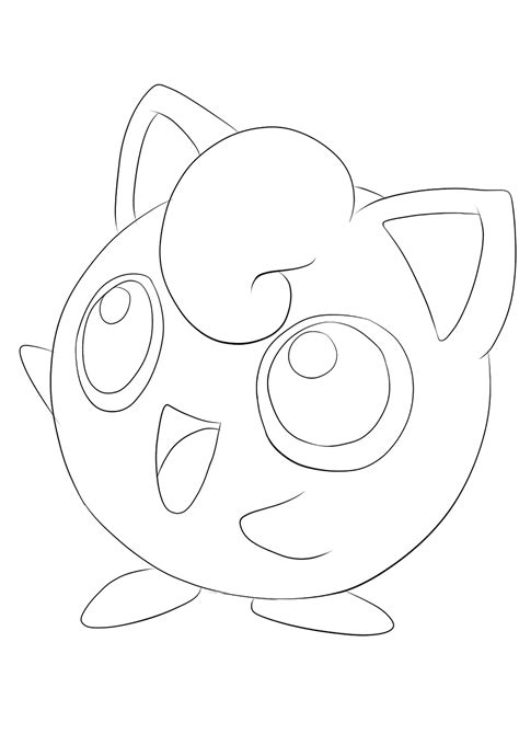 Pokemon Jiggly Puff Colouring Pages Sketch Coloring Page