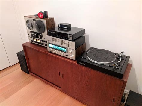My Vintagebudget Stereo System After Moving Back In Rvintageaudio