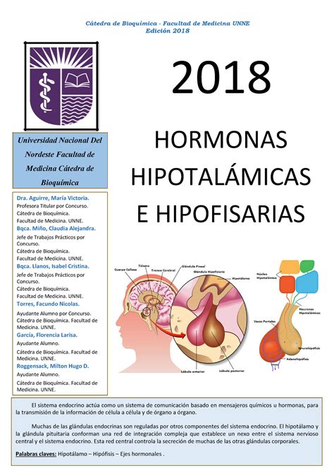 Hormonas Hipotal Micas E Hipofisarias Edici N