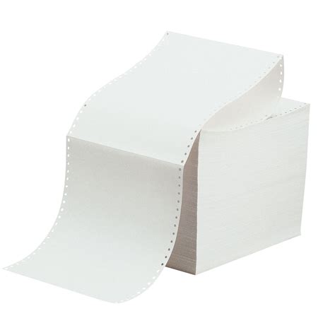 Data Plain Continuous Computer Paper White 9 12 X 11 1 Part