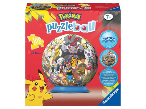 W/3d box cover cardinal games. Ravensburger - Puzzleball® 108 pièces, Pokémon