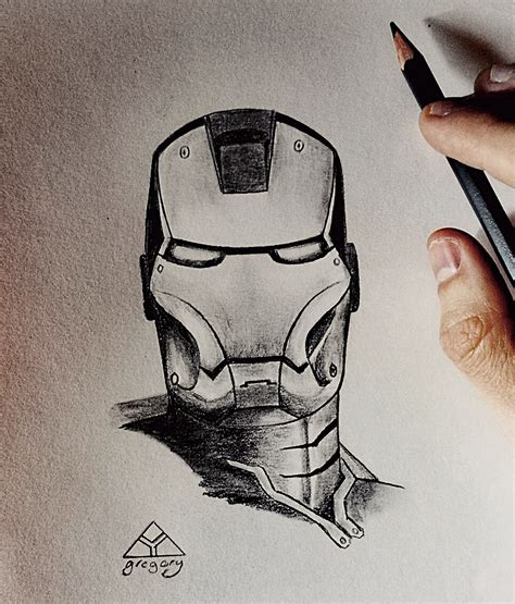 Artstation Iron Man Drawing