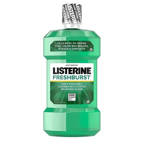 listerine freshburst antiseptic mouthwash with oral care formula to kill 99 of