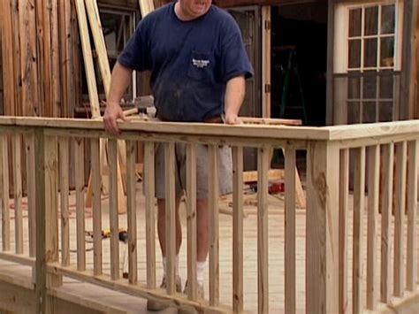 How To Build A Wood Deck Railing Builders Villa