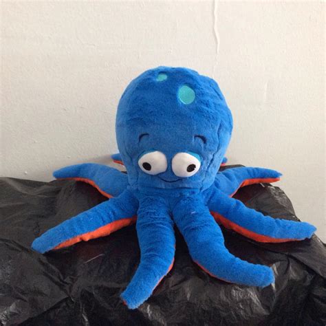 Free Shipping 30cm 118 Blue Octopus Stuffed Animal Soft Plush Toys