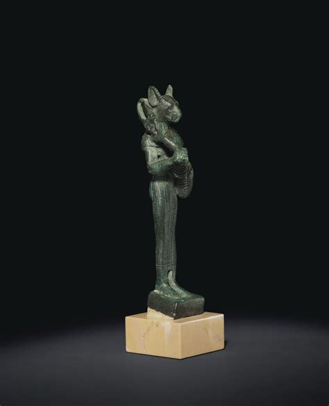 An Egyptian Bronze Bastet Late Period To Ptolemaic Period 664 30 Bc